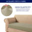 Housse pour canapé à coussins carrés texturés Jacquard Spandex-37885214