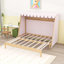 Lit plateforme simple TG avec lit gigogne, tablette de rangement et lumières DEL chaudes-226351474