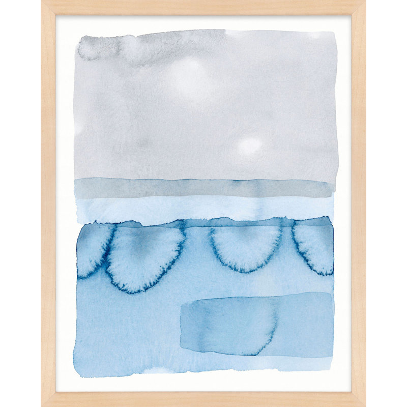 Annabell Blue Chiffon par Jacques Pilon - reproduction d'art sur papier, Érable, H 38 po x l 30 po