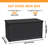 230 Gallon XXL Deck Box for Outdoor Storage, Waterproof Resin, Lockable, Multifunctional