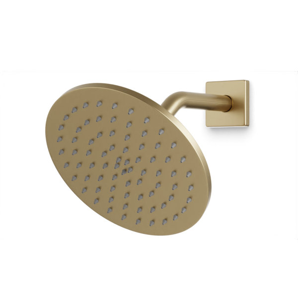 Rain Shower Head 1.8 GPM GPM, Satin Brass