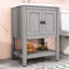  Meuble-lavabo simple 24 po avec comptoir en céramique Neval-1137469296
