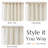 Printed Linen Farmhouse Boho Rod Pocket Curtains-853563121-838925652
