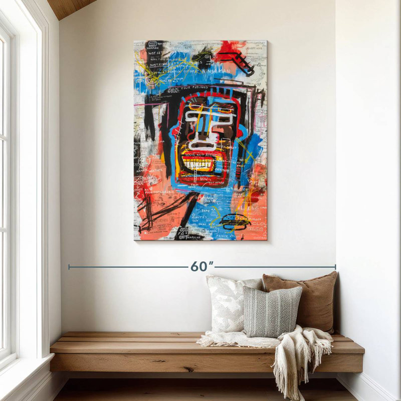 Avery Ninja Face, 45" H x 30" W