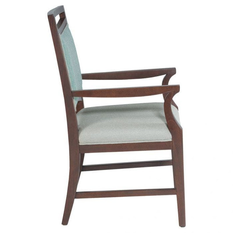 Jude Upholstered Arm Chair, Espresso, 9953 Mink