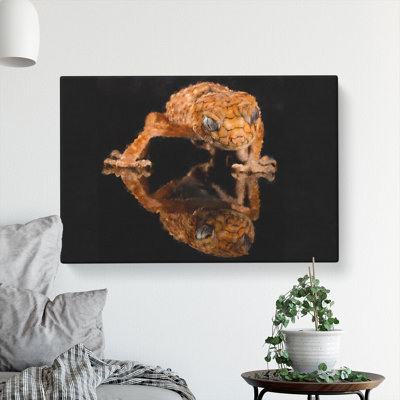 Rough Knob Gecko Lizard - Wrapped Canvas