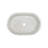 White Natural Marble Bathroom Vessel Sink, Semi-Polished Surface Luxury Countertop Sink, Genuine Stone Bathroom Fixture for Modern Renovation-1358897934