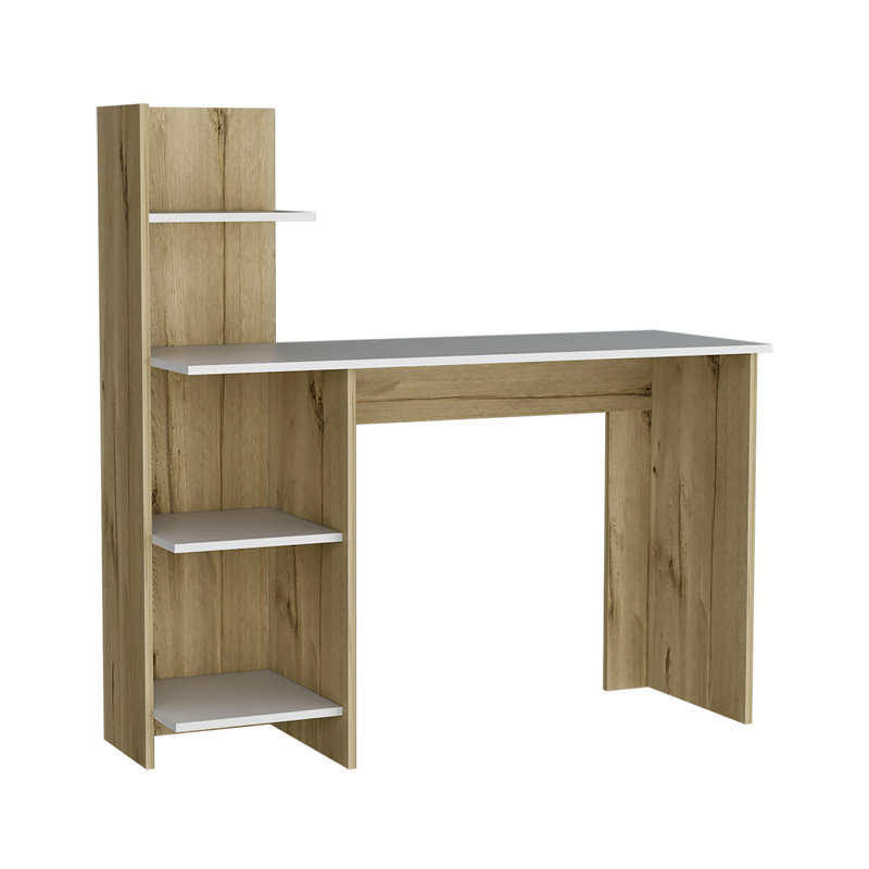 Bureau d'écriture Bureau à domicile Bureau debout, Naturel / blanc