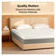 Très grand matelas en mousse à 4 couches de 14 pouces de qualité supérieure avec gel rafraîchissant et support ergonomique