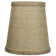 6" H X 5.5" W Empire Lamp Shade -  (Bulb Clip Attachment) In Burlap Off White