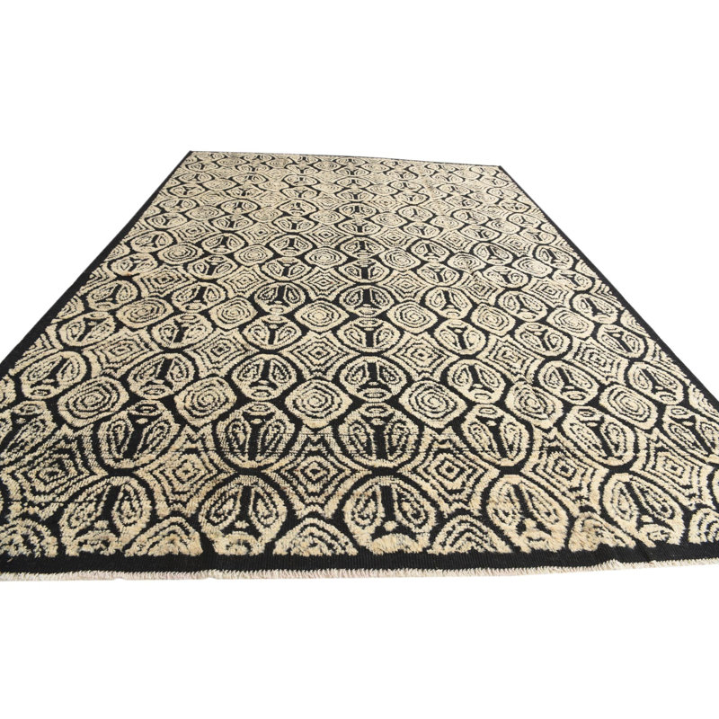 Tapis noir 9 x 12 Philip