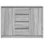 Sideboard With Drawers 100.5X35x76 Cm Engineered Wood-1406815758