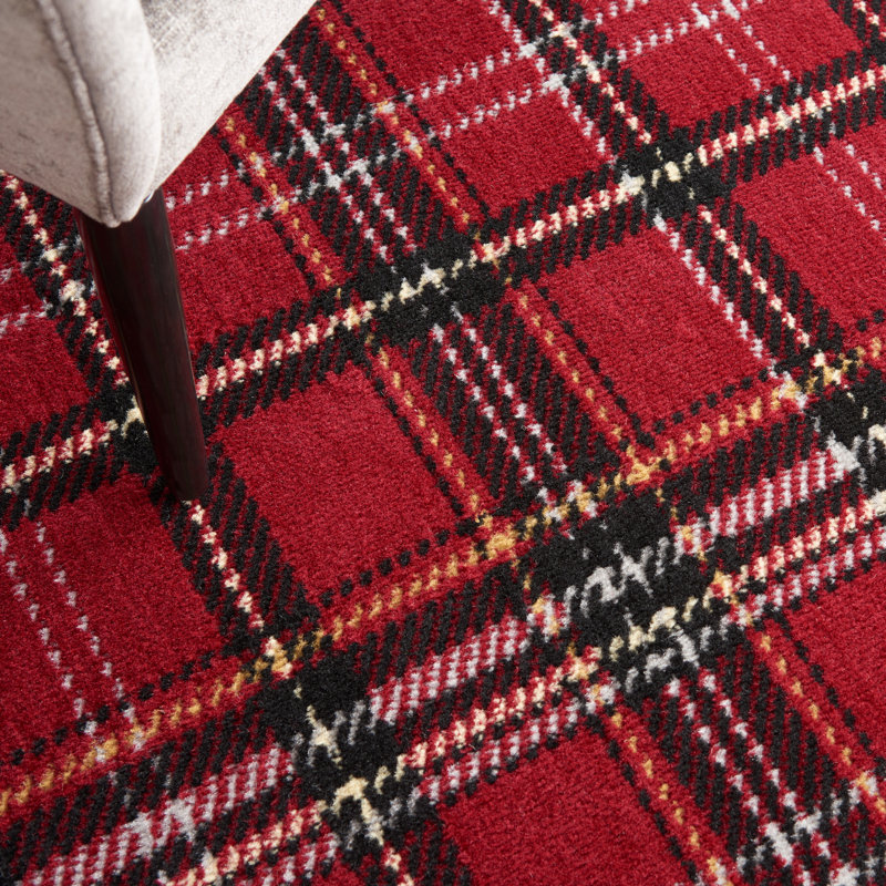 Sandweiler Plaid Area Rug, Rectangle 160 x 221cm