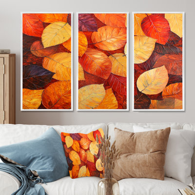 Feuilles d'automne au Canada I - ensemble de reproductions d'art mural