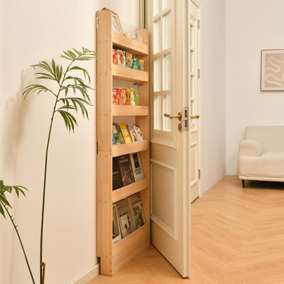 Solid Wood Bookshelf Bookcase Book Shelf Organizer for Books, 31.5in Bookshelf Rack Wall