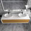 Ensemble de meuble-lavabo double 72 po avec plateau Quane