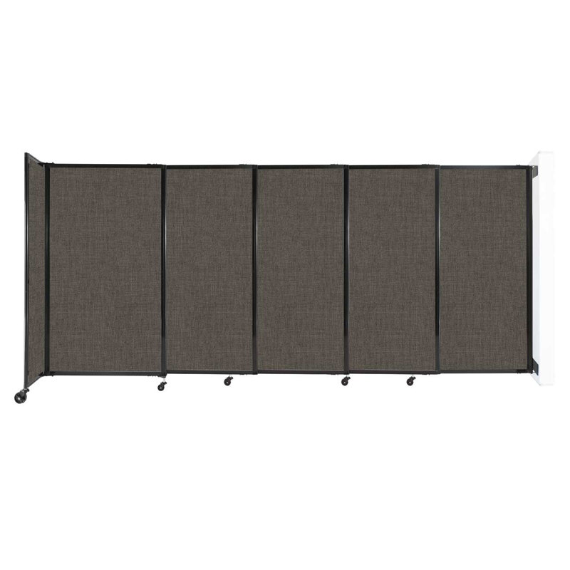 Cloison coulissante 5 pi, H 60 po x l 135 po x P 33 po, Moka