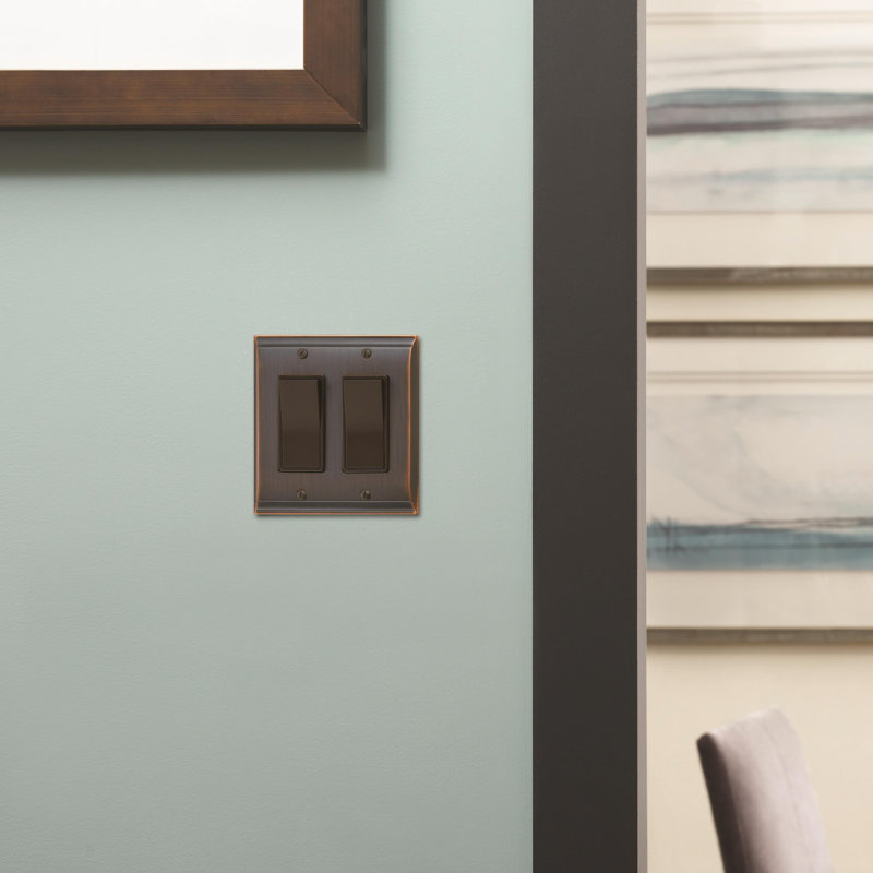 Candler 2-Gang Rocker Wall Plate, Oil-Rubbed Bronze