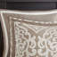 Édredon grand 8 pièces brun clair / - Literie médaillon de luxe brun clair /, poids moyen confort-118742584-118742581