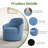 Mid Century Modern Upholstered Swivel Barrel Chair-1533471499