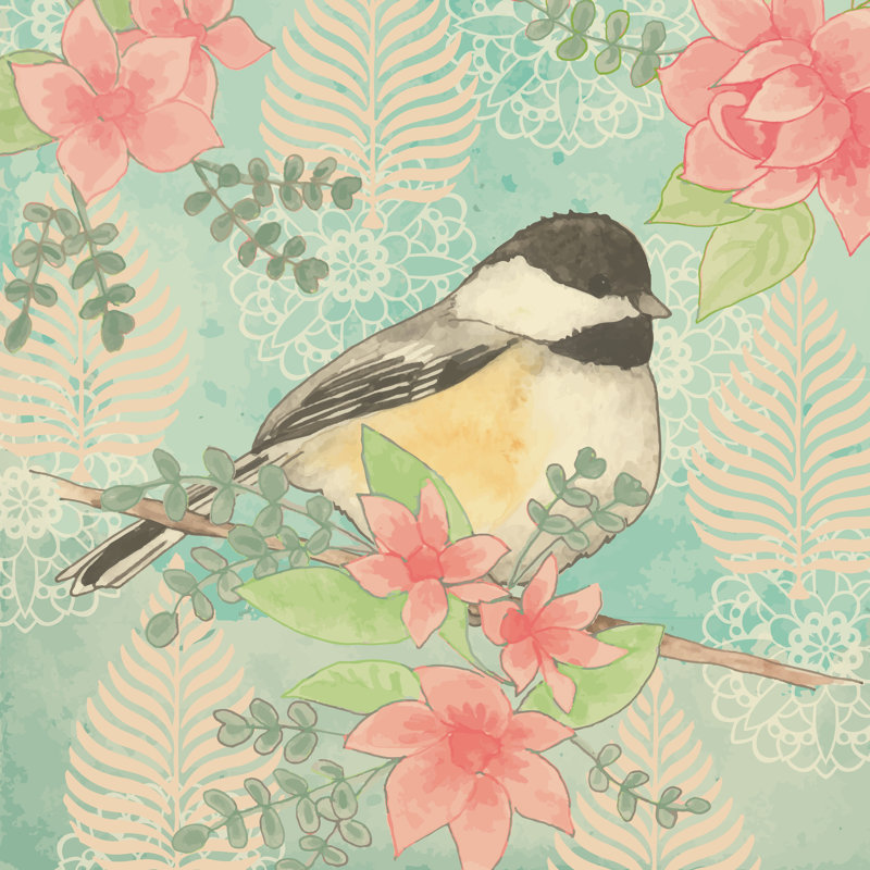 Chickadee Day I, H 36 po x l 36 po x P 1,25 po