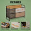 Armoire de rangement rustique, organisateur de rangement, tour de commode autoportante, armoire de rangement de couloir