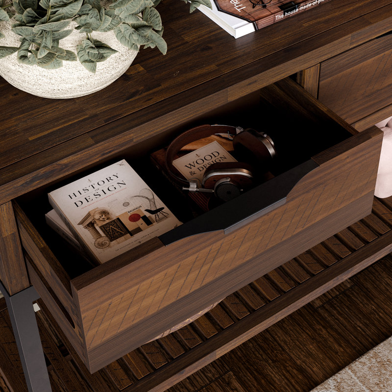 Console en bois massif 43 po Miller