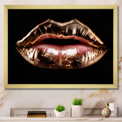 Rosegold Lips of Luxury - Print