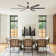 72" Aluminum 6-Blade Large LED Windmill Ceiling Fan With Remote Control