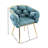 Luxury Modern Simple Leisure Velvet Single Sofa Chair Bedroom Lazy Person Household Dresser Stool Manicure Table Back Chair Blue Set Of 2-593452820-570044730