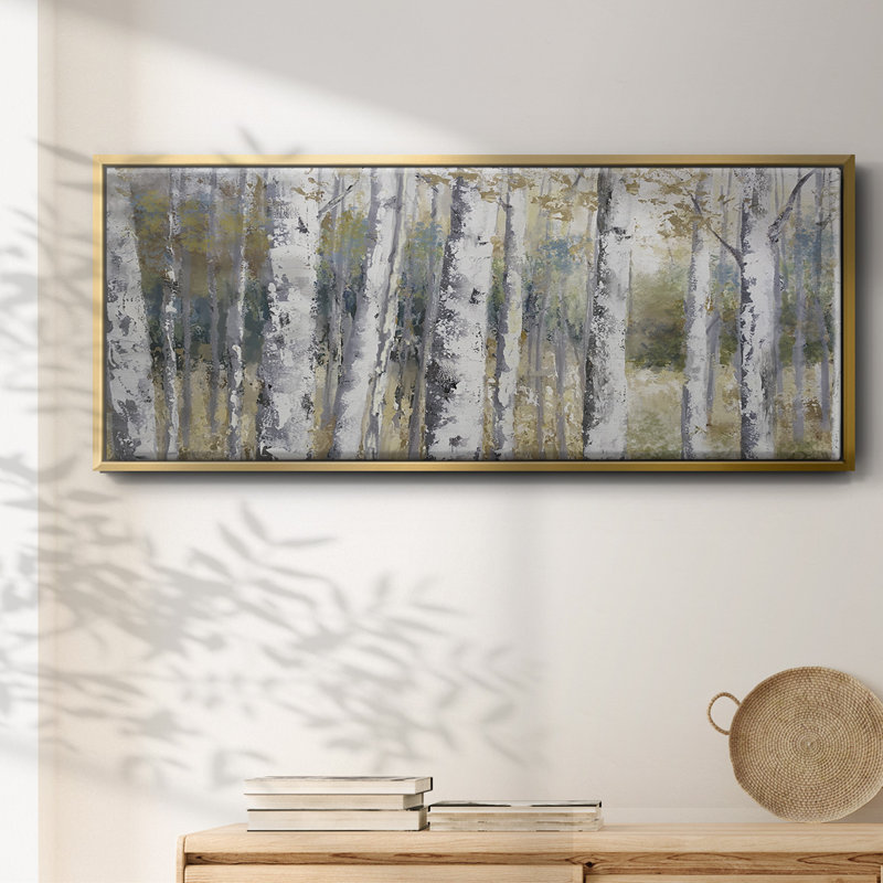 Hidden Birch- Framed Canvas