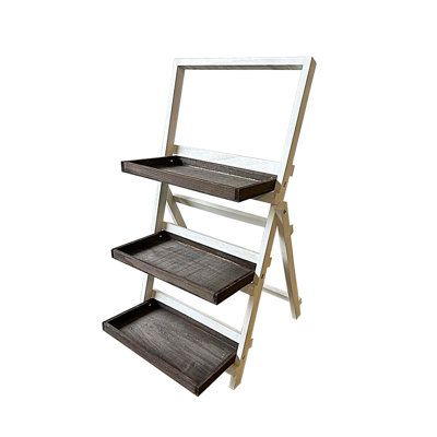 Varant Rectangle Multi-Tiered Solid Wood Plant Stand