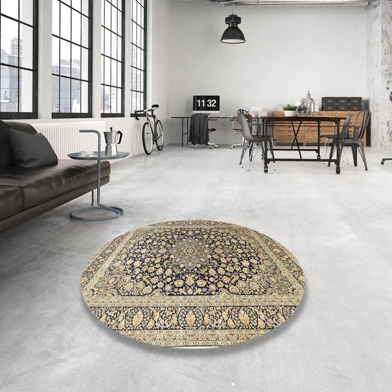 Kyron Oriental Indoor Rug, Round 6'