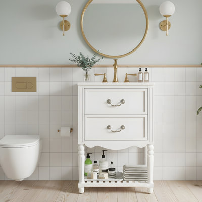 Meuble-lavabo rétro