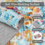 Tapis abstrait, tapis de chambre à coucher de salon lavable 5 x 7 po Boho