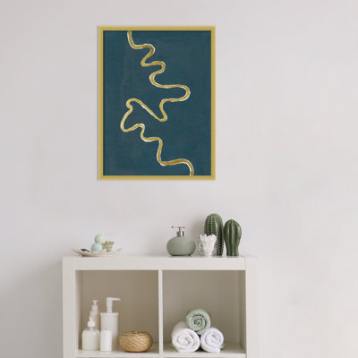 «Oxbow III» par Michael Willett, impression sur bois encadrée