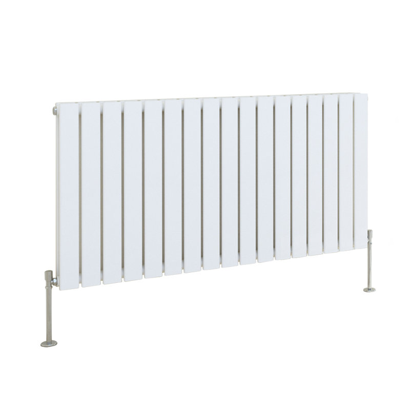 Bruner Horizontal Double Flat Panel Radiators 600x1156mm, White