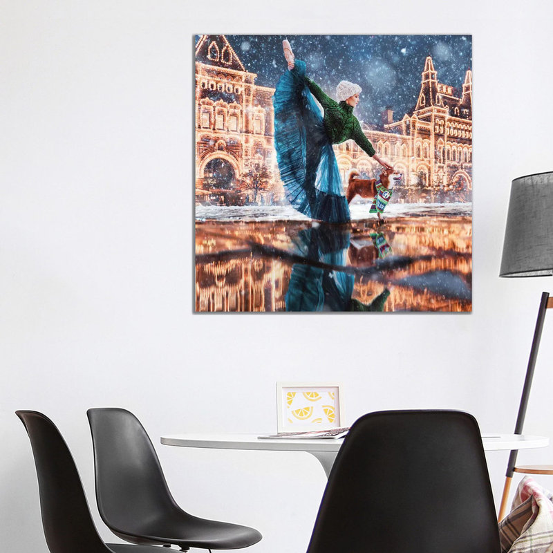 « Moscow Winter » par Hobopeeba-impression, H 37 po x l 37 po x P 1,5 po, Pas de tapis, Toile tendue