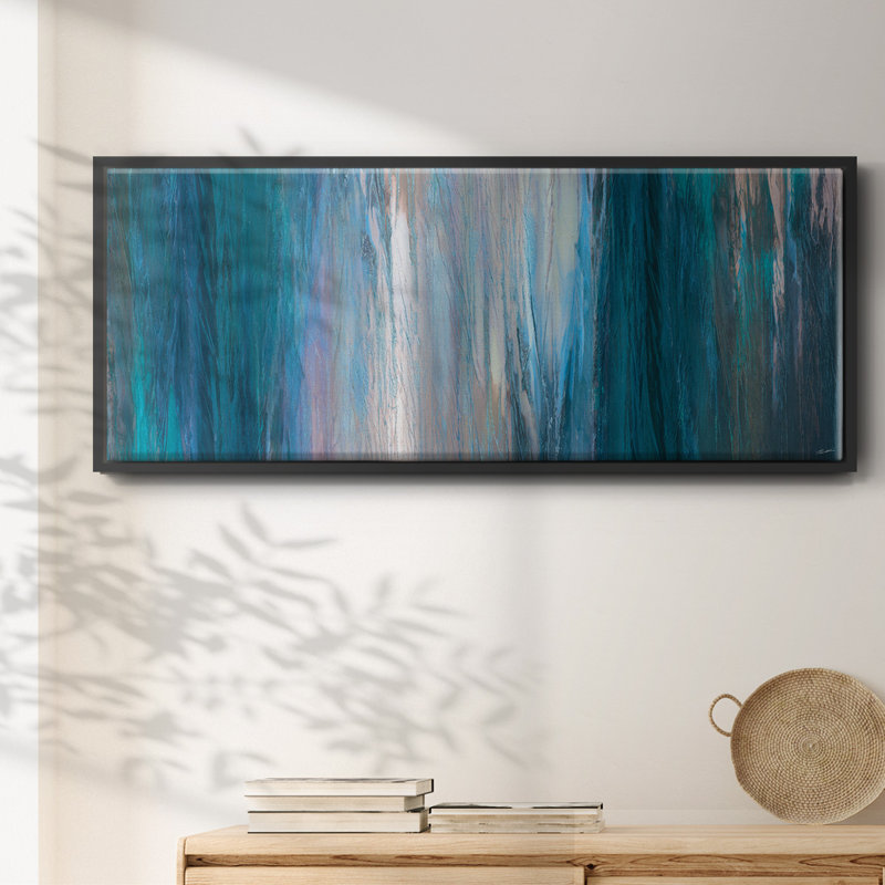 «Falling Blue» - toile encadrée