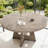 Round Dining Table, Wood Dining Table, 47 Inch