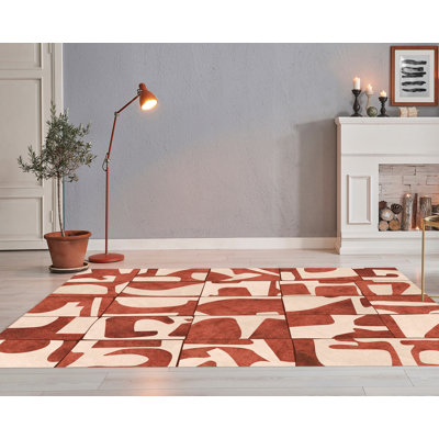 Dennesly Vinyl Machine Printed Area Rug