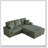 84 Inch Corduroy 3-Seater Sofa with Back and Toss Pillows, Ottoman, and Storage Grooves for Modern Comfort-1479084748