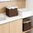 Bidtakay Woven Storage Baskets With Removable Liners - 2-Pack Handwoven Cube Bins With Handles For Home Organization, Durable Imitation Rattan Design-1044661814