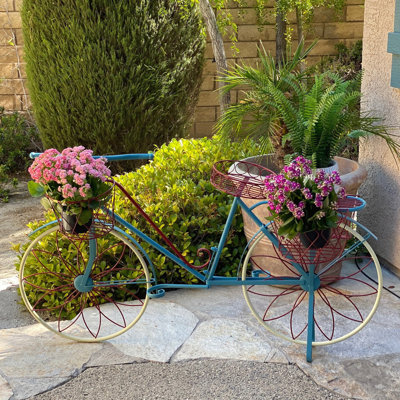 Support à plantes en forme de bicyclette