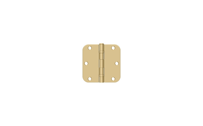 Steel Hinge, Brushed Brass