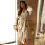 100% Cotton Mid-Calf Bathrobe with Pockets-75051807