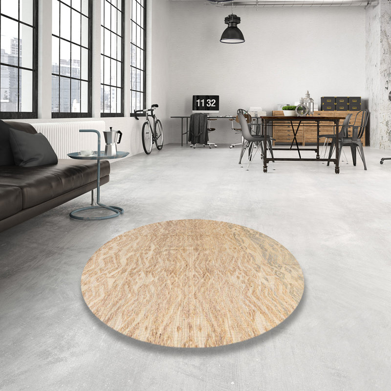 Abstract Indoor Rug, Round 5'