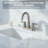 Modern Double Handle High-Arc Centerset Bathroom Faucet(Set of 2)-128613806
