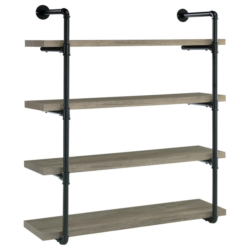 Tablette murale en bois flotté, H 46 po x l 39,25 po x P 11,5 po