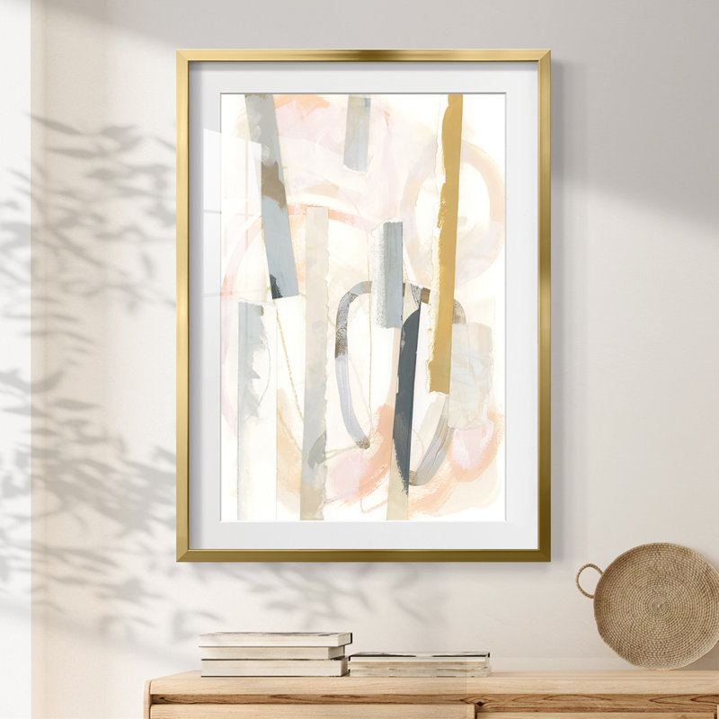 Melon Litmus IV -Framed Print, 25.5" H x 17.5" W, Gold